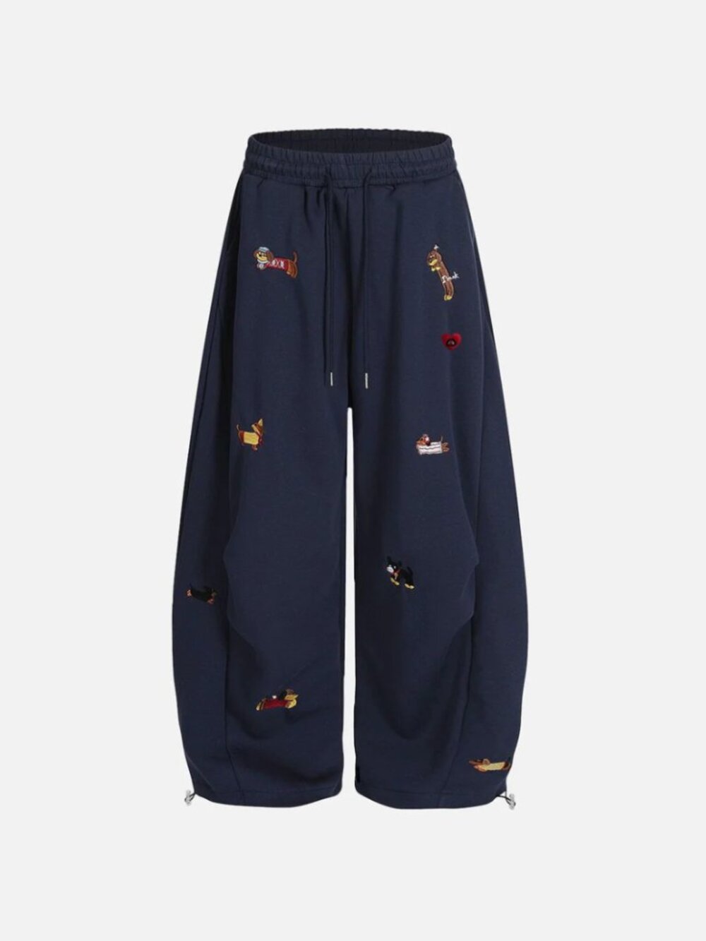 Aelfric Eden Embroidery Dog Baggy Barrel Sweatpants NWT!